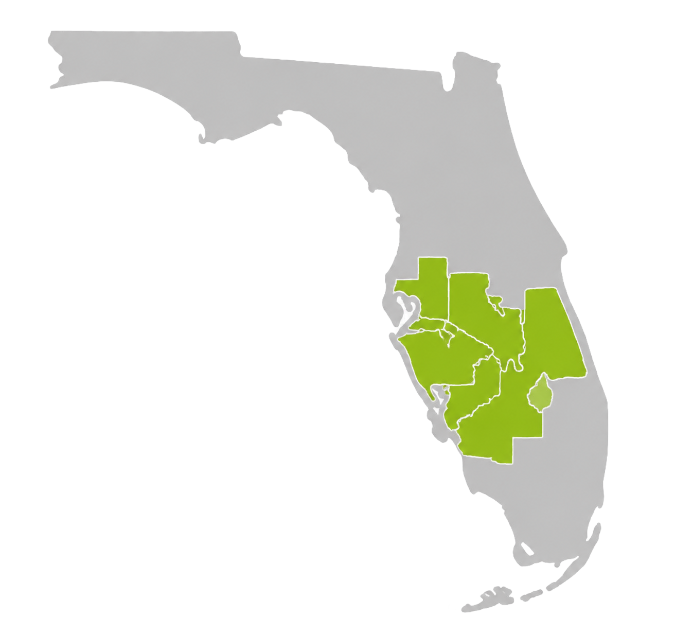 Central Florida service area map